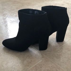 Black Zip Up Booties